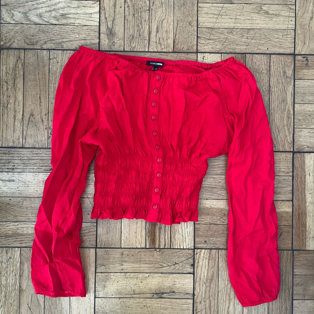 Red shirt, never used it before.